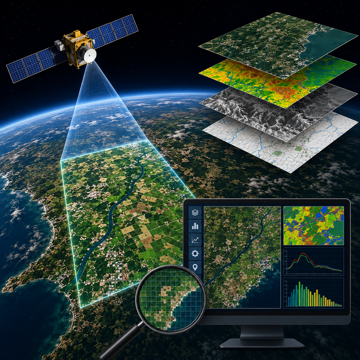 Bando di concorso per Borsa di studio per “Elaborazione e analisi di immagini satellitari  mediante strumenti geomatici”