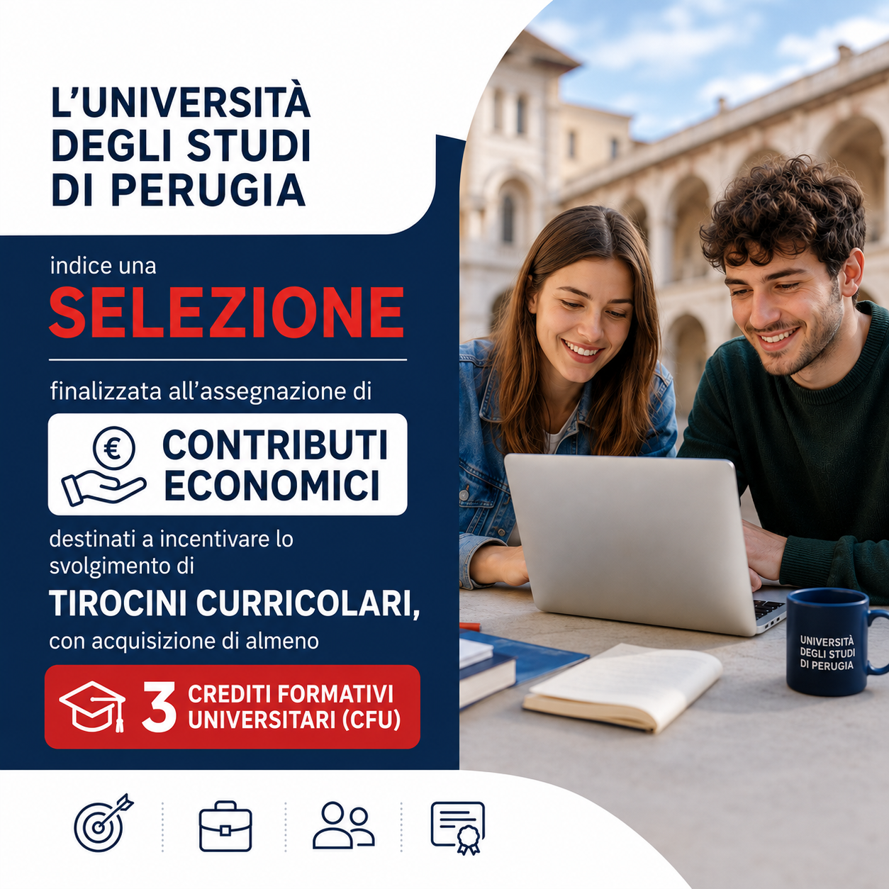 Bando per l'assegnazione di contributi a sostegno dello svolgimento di tirocini curriculari A.A.2025/2026